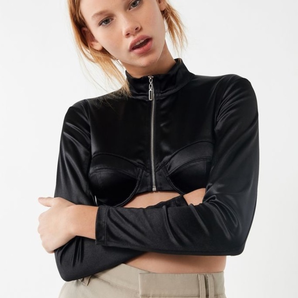 Out From Under Tops - Out From Under Ooh Baby Baby Long Sleeve Bra Top Out From Under Tops - Out From Under Ooh Baby Baby Long Sleeve Bra Top